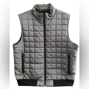 Express Men's Gray/Black XL Puffer Quilted Vest